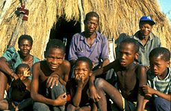 Bushmen at Gope before being evicted